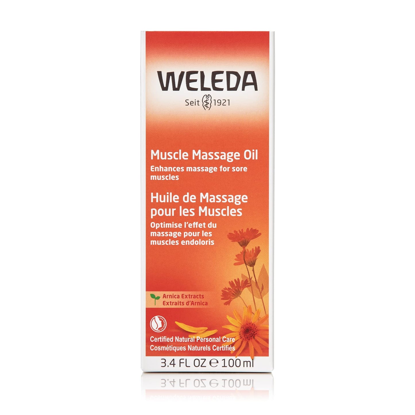 Weleda Arnica Muscle Massage Oil – 3.4 oz | Plant-Rich Oil Blend with Birch, Sunflower & Olive Oils