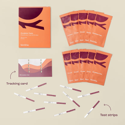 Bird&Be Ovulation Test Strips – 40 LH Predictor Kit, 99% Accurate