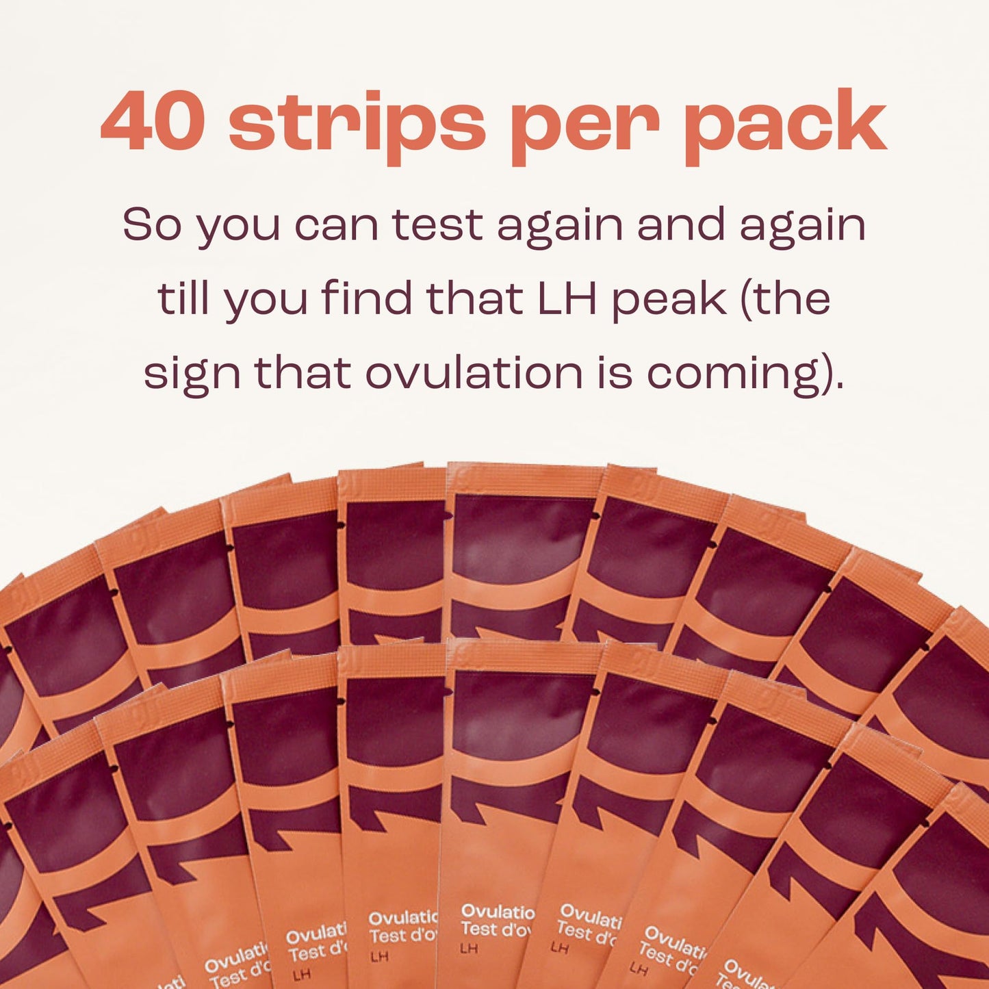 Bird&Be Ovulation Test Strips – 40 LH Predictor Kit, 99% Accurate