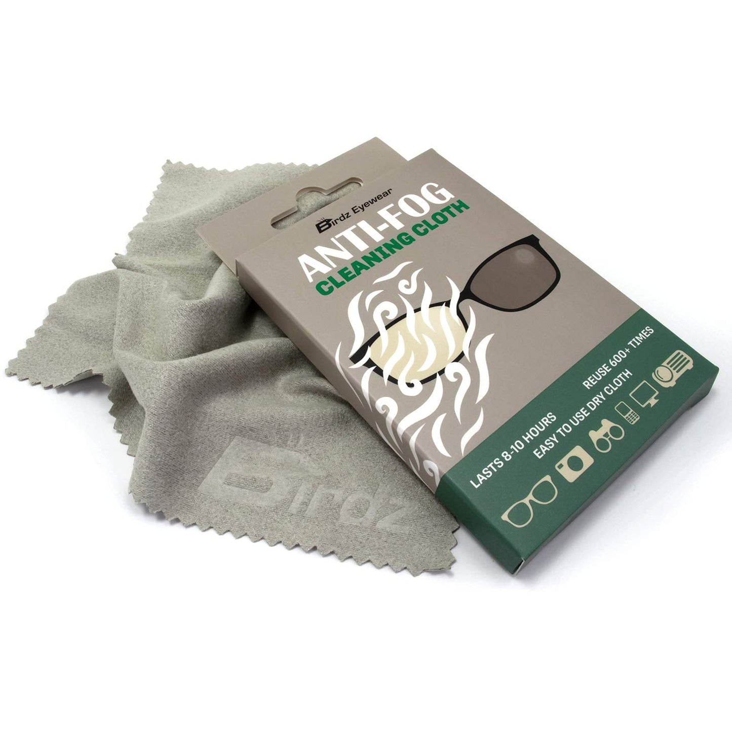 Birdz Anti-Fog Cloth - Reusable, Fog-Free Glasses & Goggles