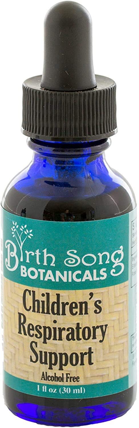Birth Song Botanicals Children's Respiratory Support Tincture with Elderberry | Immune Support for Kids 1oz