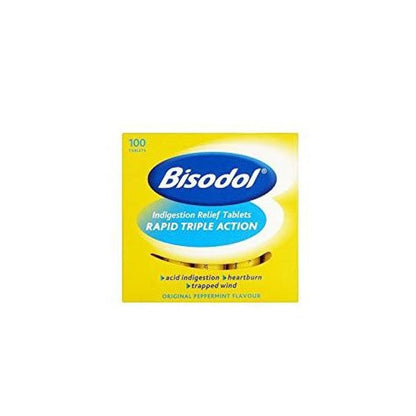 Bisodol Indigestion Relief Tablets X 100 – Rapid Triple Action
