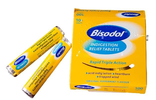 Bisodol Indigestion Relief Tablets X 100 – Rapid Triple Action