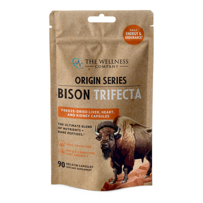 Bison Trifecta - Super-Bioavailable Multivitamin + Heme Iron (Grass-Fed, 90ct)