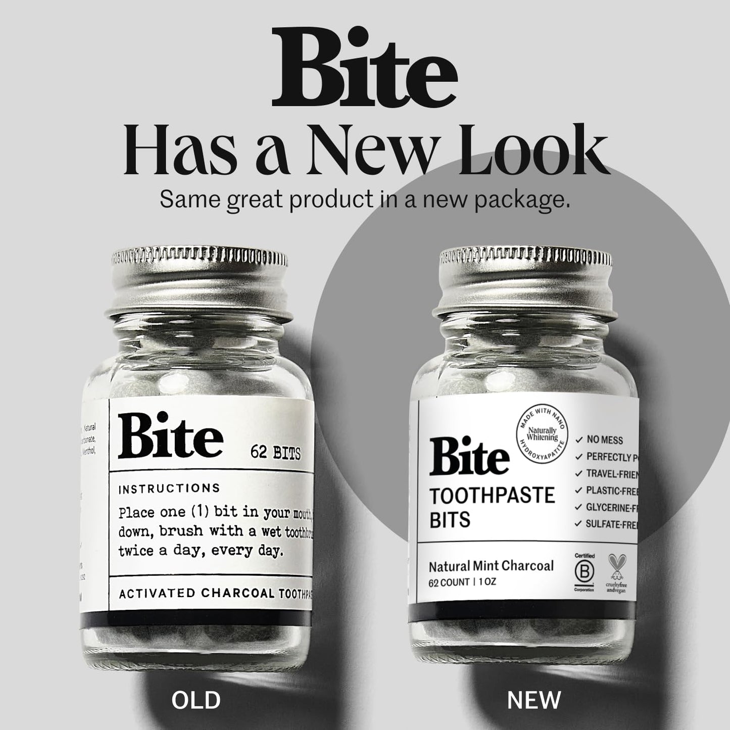 Bite Whitening Toothpaste Tablets – Nano Hydroxyapatite & Xylitol