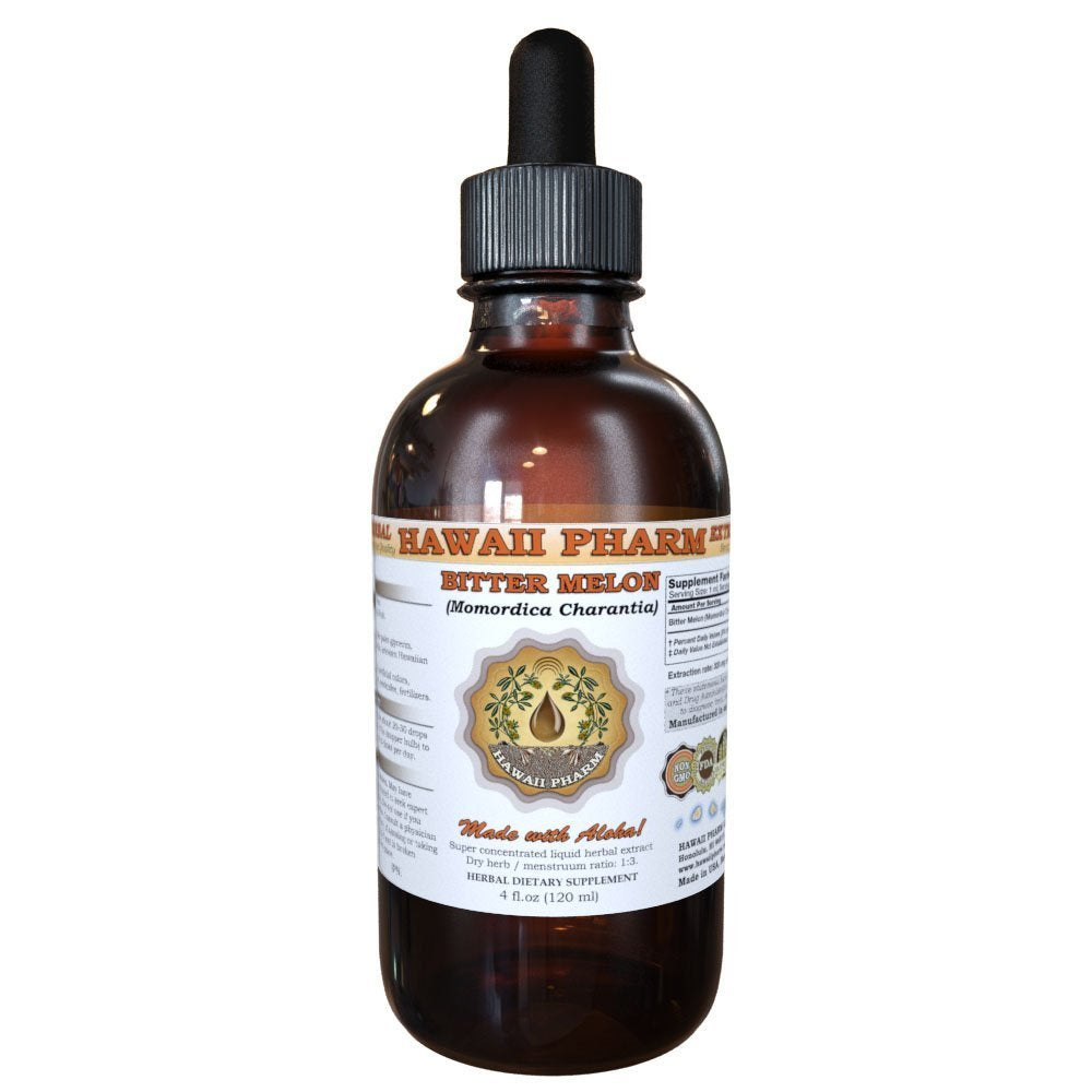 Bitter Melon Liquid Extract – Organic Bitter Melon (Momordica Charantia) Dried Fruit Tincture, Herbal Supplement, 2 oz