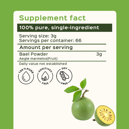 bixa BOTANICAL Bilva Fruit Powder – Gentle Digestive Support & Gut Cleanse | 200 g | Aegle marmelos