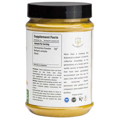 bixa BOTANICAL Berberry Root Powder | Berberis Aristata (Daruharidra) – Ayurvedic Herbal Supplement