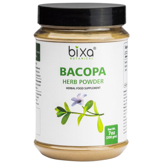 Bixa BOTANICAL Brahmi Powder - Bacopa Monnieri | 200g Ayurvedic Herbal Supplement | Gluten Free, Non-GMO, Vegan BritishVita | Premium UK Vitamins & Wellness Supplements