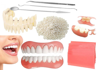 BJDTY DIY Denture Kit – Partial & Full Dentures Practice Set with Tool Kit