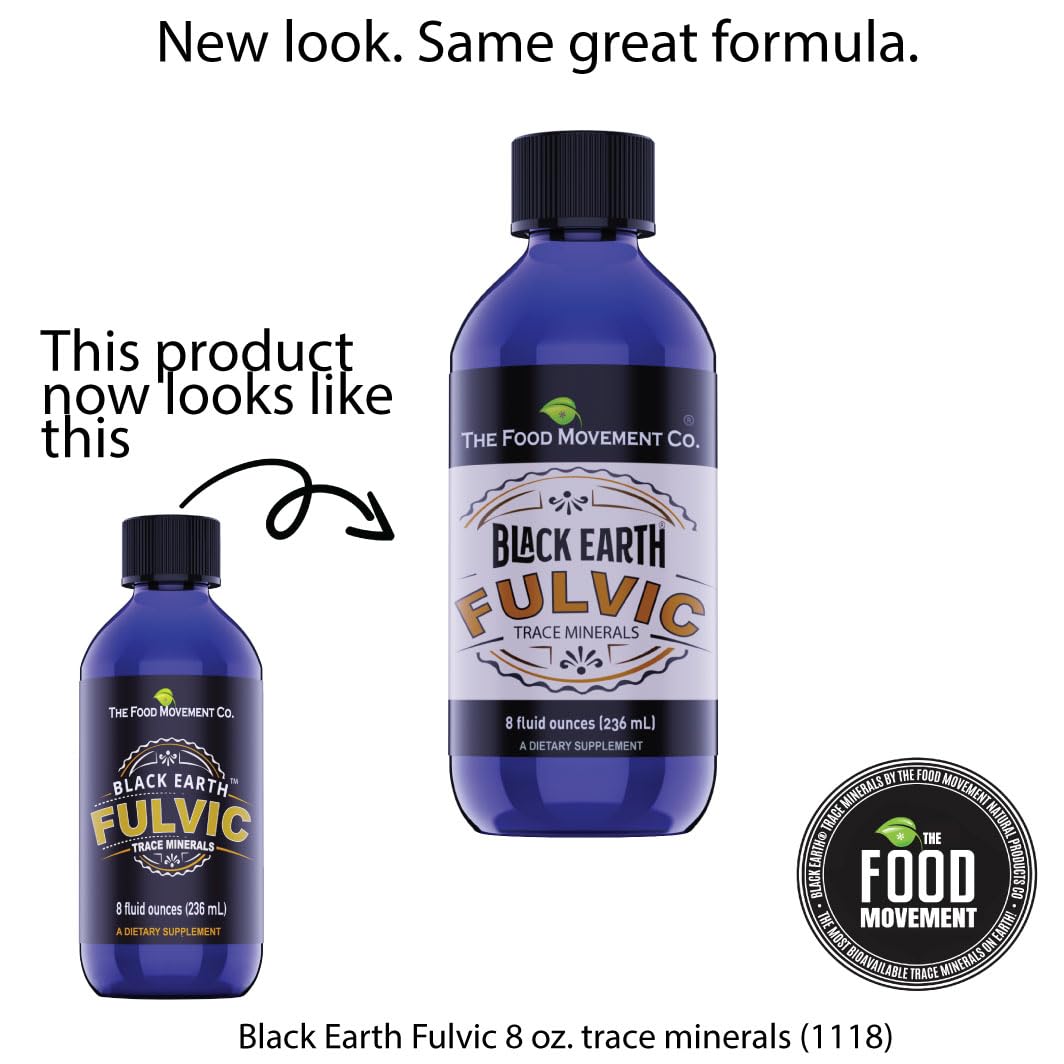 Black Earth Fulvic Acid – Humic & Fulvic Minerals with Electrolytes (8 oz)