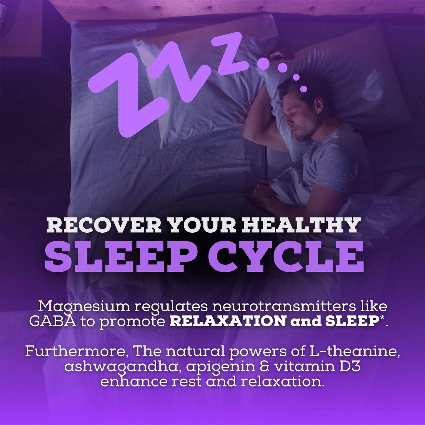 Black Forest Magnesium Sleep Aid (6-in-1) with Magtein, L-Theanine, Ashwagandha & Vitamin D