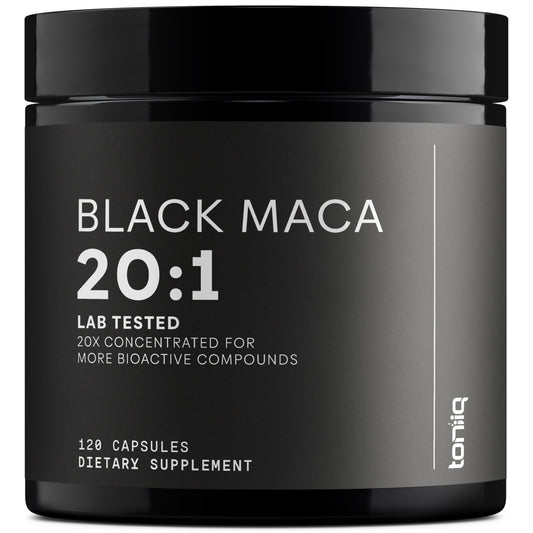 Black Maca Root - Ultra High Potency 20:1 Extract | Single Origin, Wildcrafted & Lab-Tested - 120 Capsules BritishVita | Premium UK Vitamins & Wellness Supplements