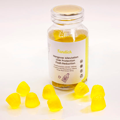 FANDICK DHM 1000 Dihydromyricetin Gummies (30 Count) – Ginger Root, Electrolyte Pectin