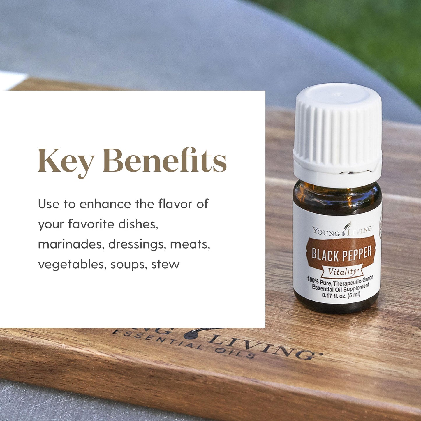 Young Living Black Pepper Vitality 5ml – Bold Flavor, Antioxidant Benefits, and Digestive Wellness for Cooking