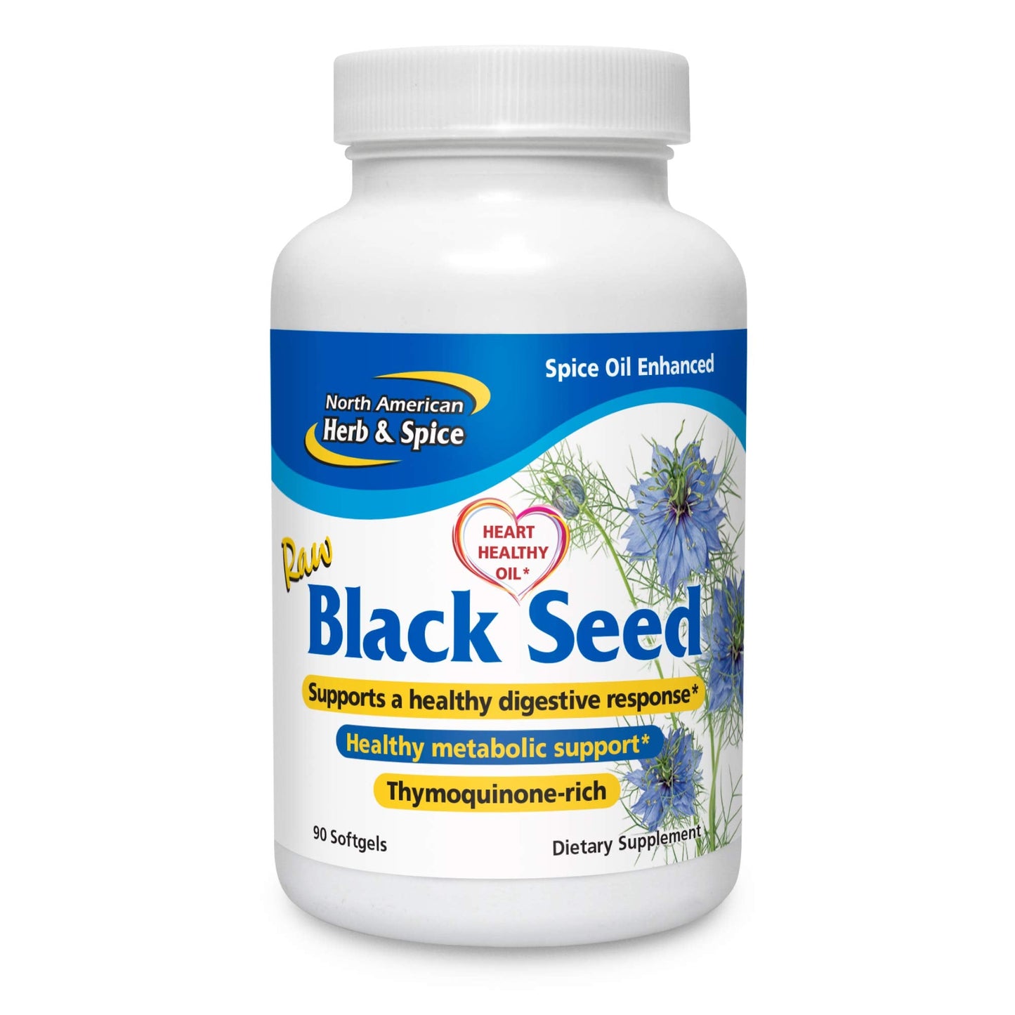 Black Seed Oil 1000 mg - 90 Count | North American Herb & Spice