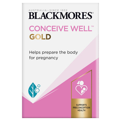 Blackmores Conceive Well Gold – 28 Tablets + 28 Capsules | Prenatal Vitamins