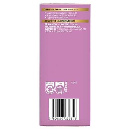 Blackmores Conceive Well Gold – 28 Tablets + 28 Capsules | Prenatal Vitamins