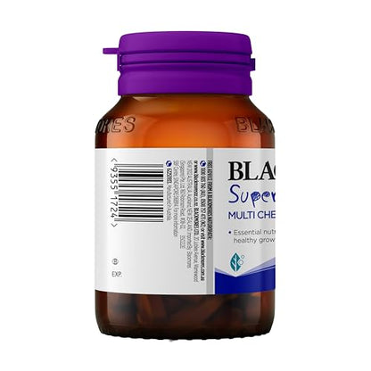 Blackmores Superkids Multi 60 Chewables – Kids Multivitamin for Growth & Immunity