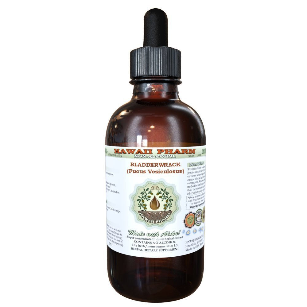 Bladderwrack Alcohol-Free Liquid Extract (Fucus Vesiculosus) – Hawaii Pharm Glycerite 2 oz