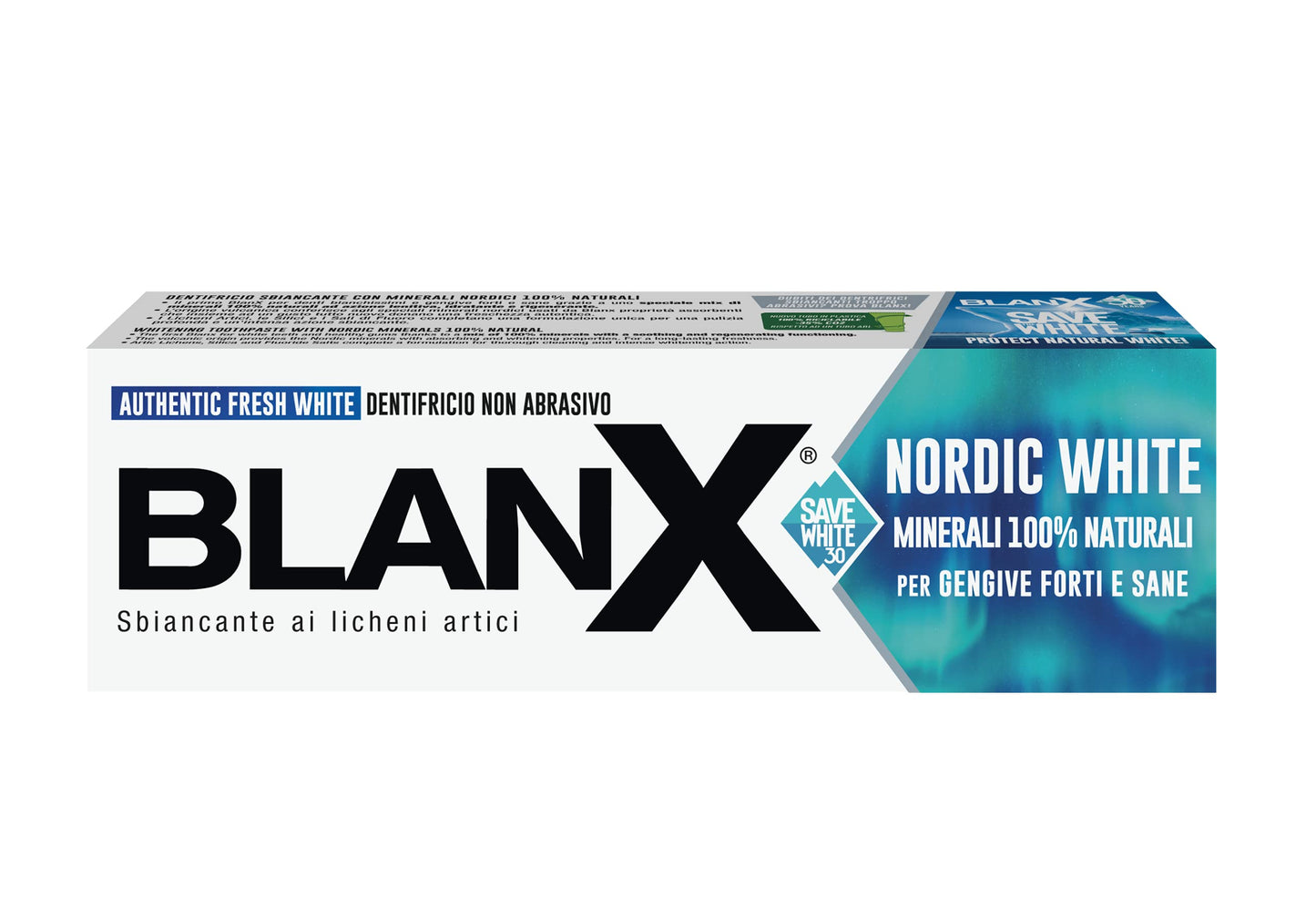 BlanX Nordic White Toothpaste 75ml - Non-Abrasive Whitening