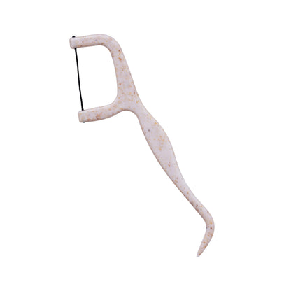 Bleeker & Rowe Biodegradable Floss Picks – 150 Pack, Eco-Friendly Bamboo Charcoal