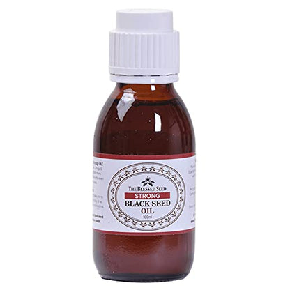 The Blessed Seed Strong Black Seed Oil – 100 ml | 100% Pure, Slow Cold-Pressed Antioxidant Health Supplement