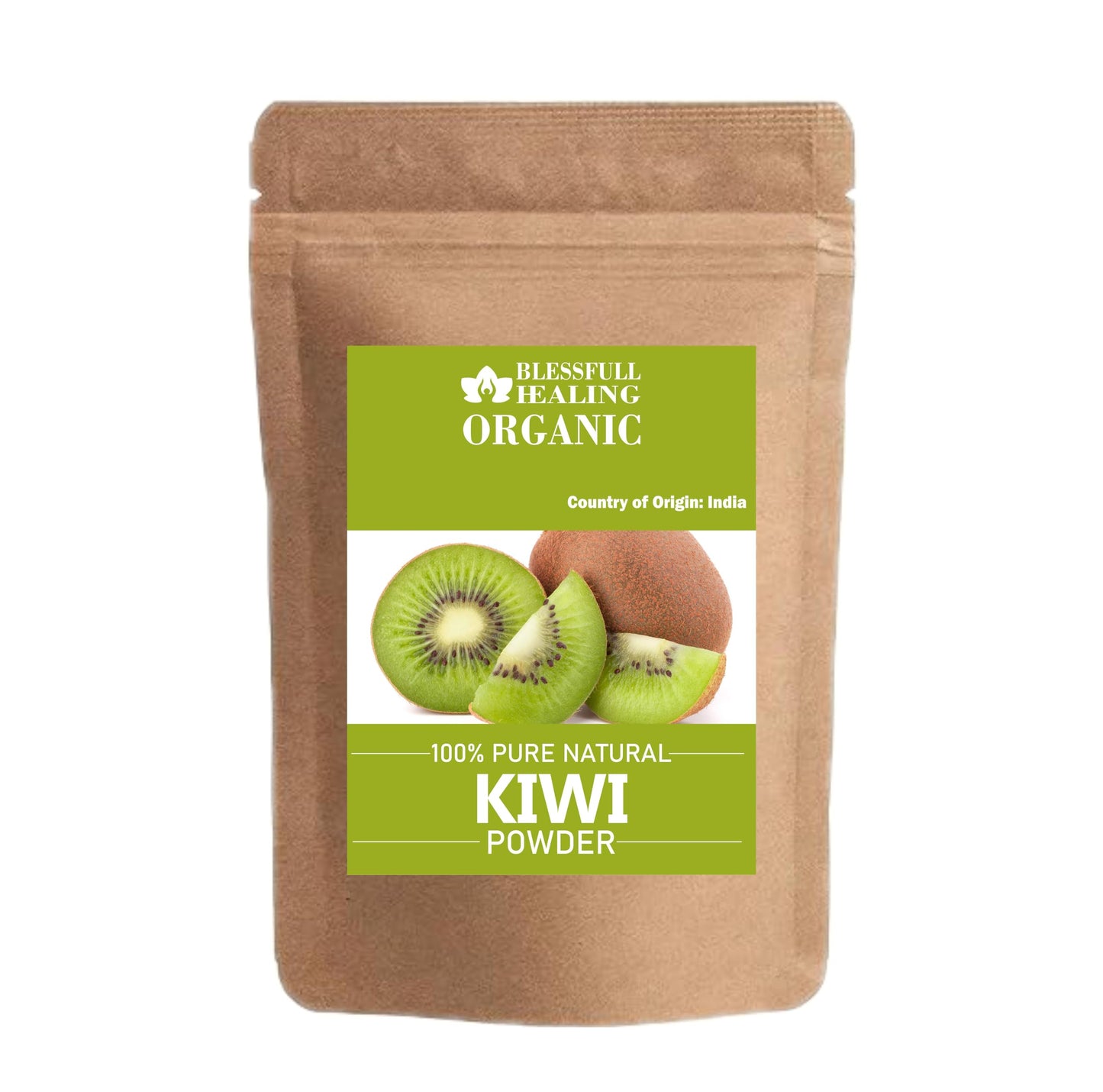 Blessfull Healing Organic Kiwi Powder - 100% Pure Natural, 100 g (3.52 oz)