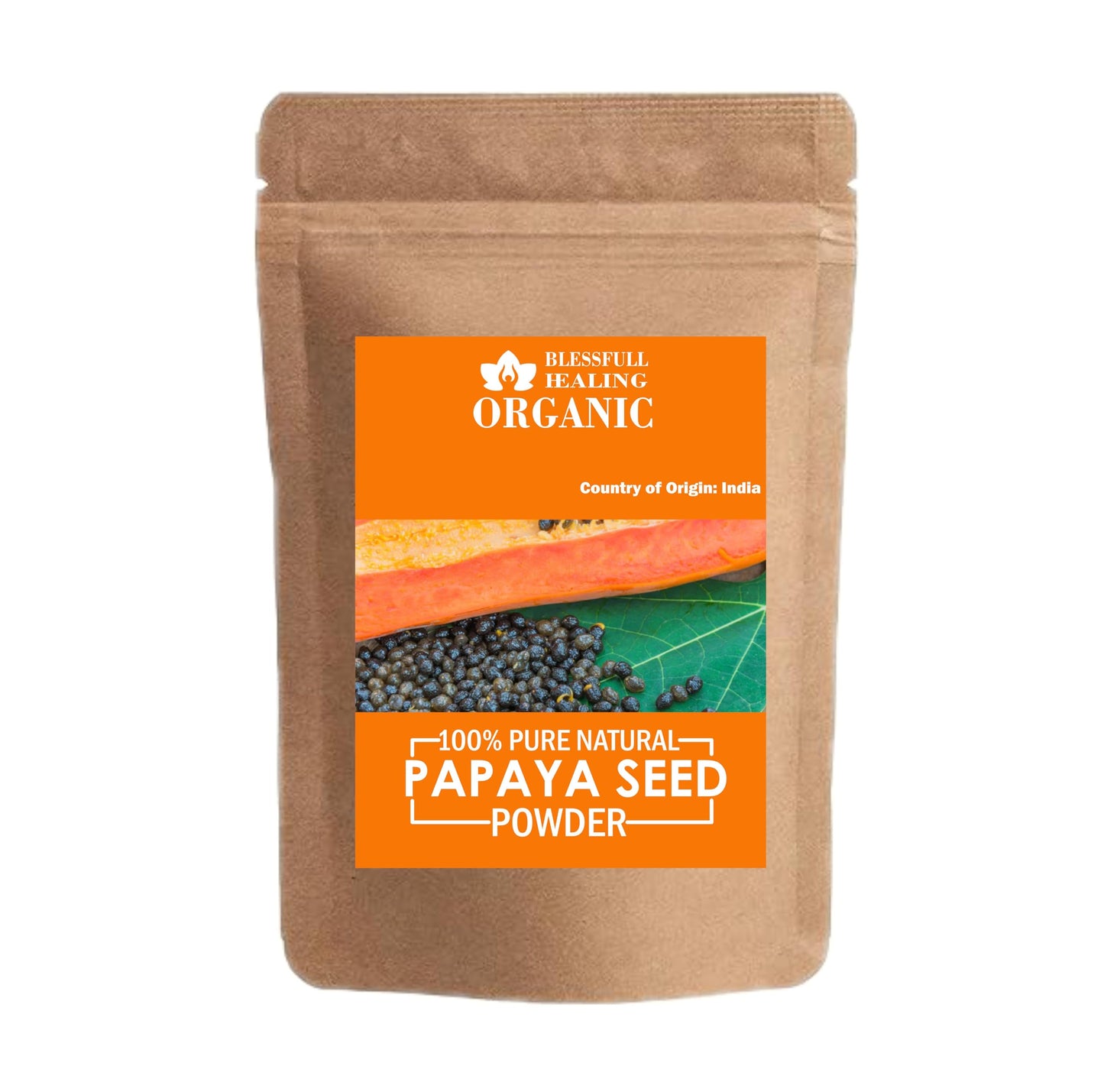 Blessfull Healing Organic Papaya Seed Powder - 200g | 100% Pure & Natural