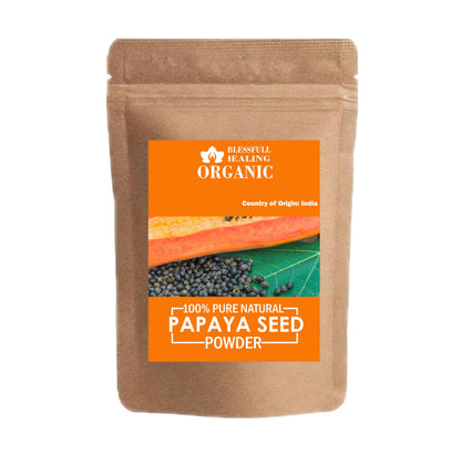 Blessfull Healing Organic Papaya Seed Powder - 200g | 100% Pure & Natural