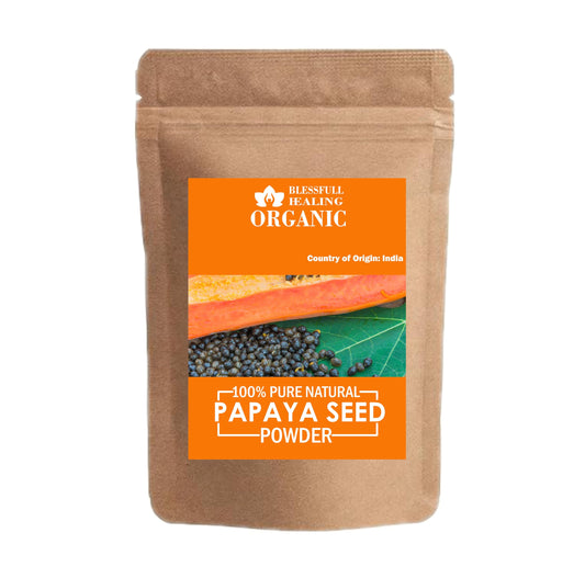 Blessfull Healing Organic Papaya Seed Powder - 200g | 100% Pure & Natural BritishVita | Premium UK Vitamins & Wellness Supplements