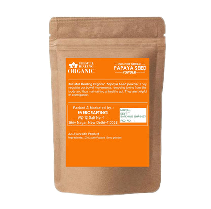 Blessfull Healing Organic Papaya Seed Powder - 200g | 100% Pure & Natural