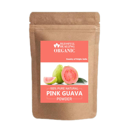 Blessfull Healing Organic Pink Guava Powder – 100% Pure & Natural, 100 g (3.52 oz)