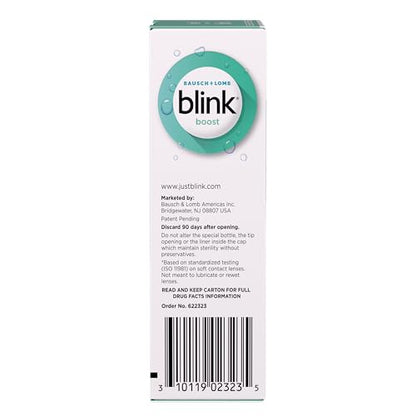 Blink Boost Preservative-Free Lubricating Eye Drops – Hyaluronate Hydration for Mild Dry Eyes | Contact Lens Friendly, 0.34 fl oz