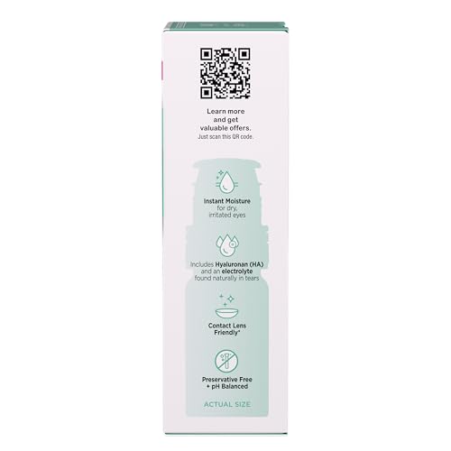 Blink Boost Preservative-Free Lubricating Eye Drops – Hyaluronate Hydration for Mild Dry Eyes | Contact Lens Friendly, 0.34 fl oz