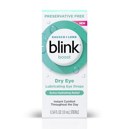 Blink Boost Preservative-Free Lubricating Eye Drops – Hyaluronate Hydration for Mild Dry Eyes | Contact Lens Friendly, 0.34 fl oz