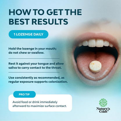 Oral Probiotics for Teeth & Gums - BLIS K12 Mint Lozenges 60ct