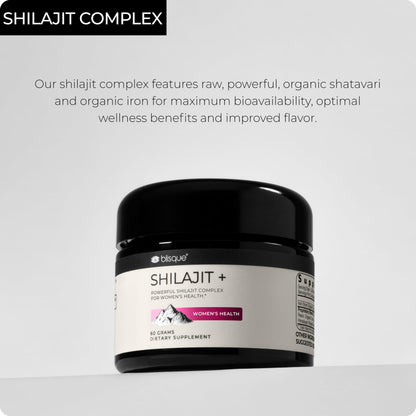 Blisque Shilajit Resin - Organic Himalayan Supplement for Women’s Health | 60g