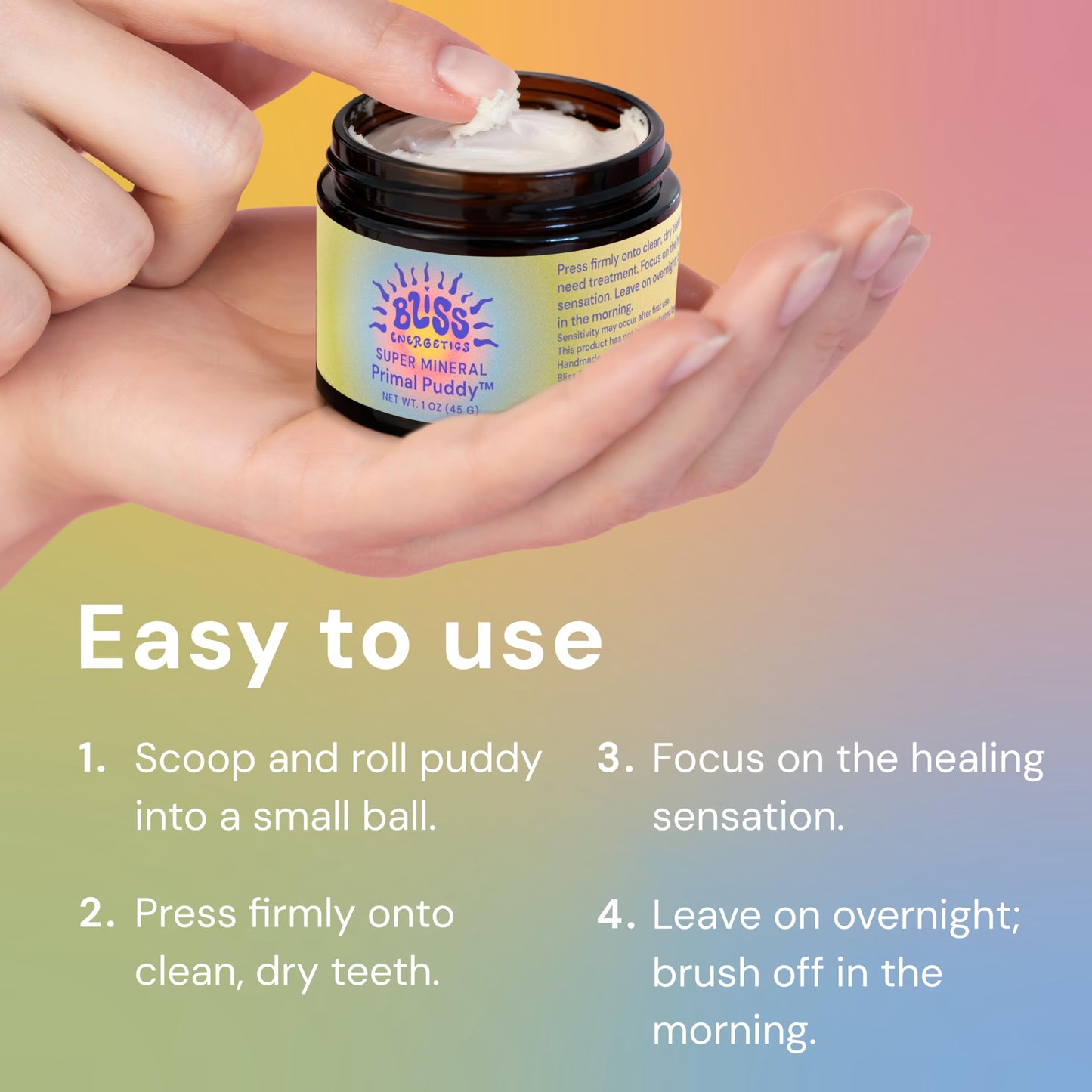 Bliss Energetics Primal Puddy – 1oz Remineralizing Tooth Spot Treatment