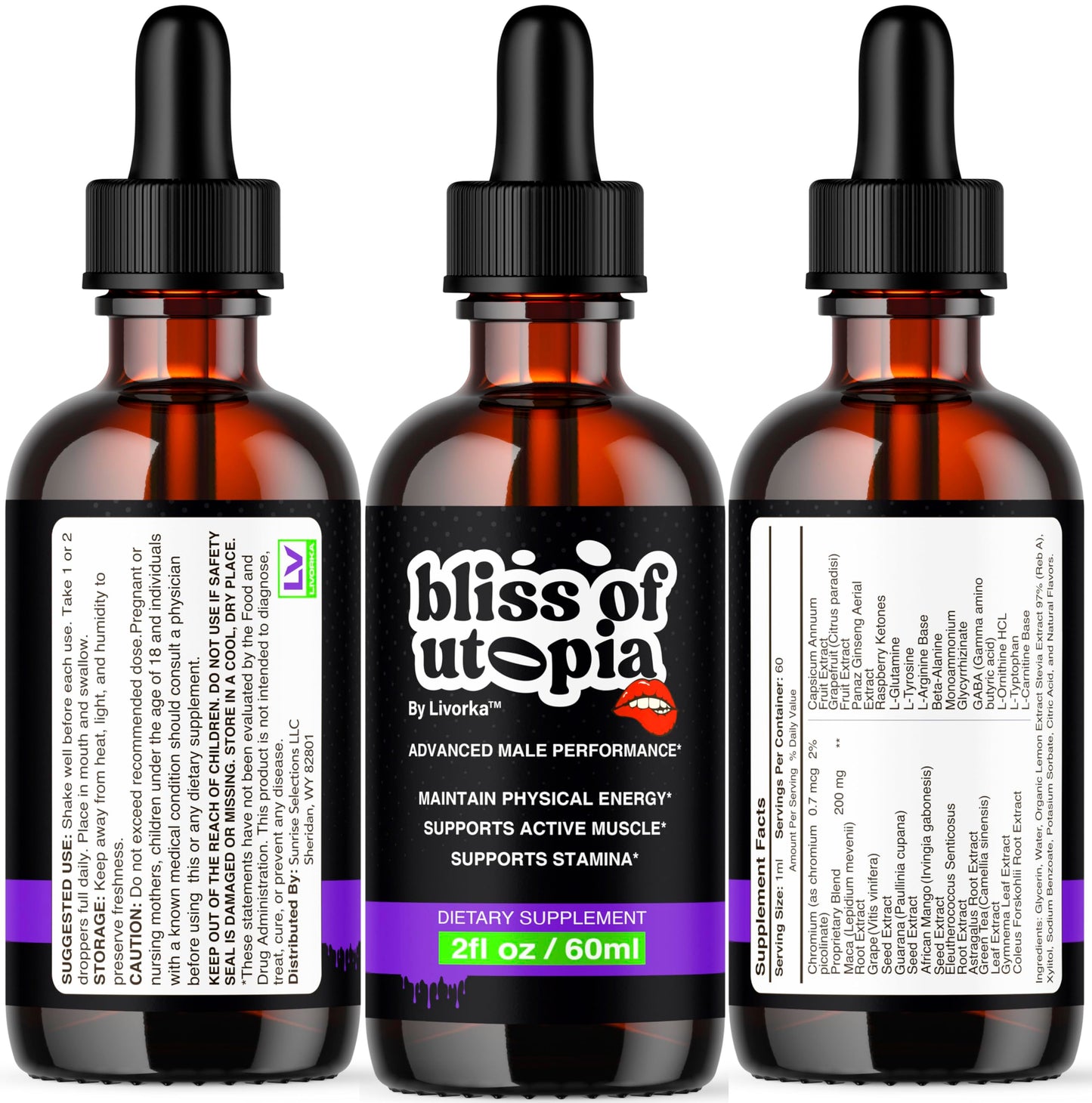 Bliss of Utopia Drops | Official Liquid Formula - Premium Energy Drops