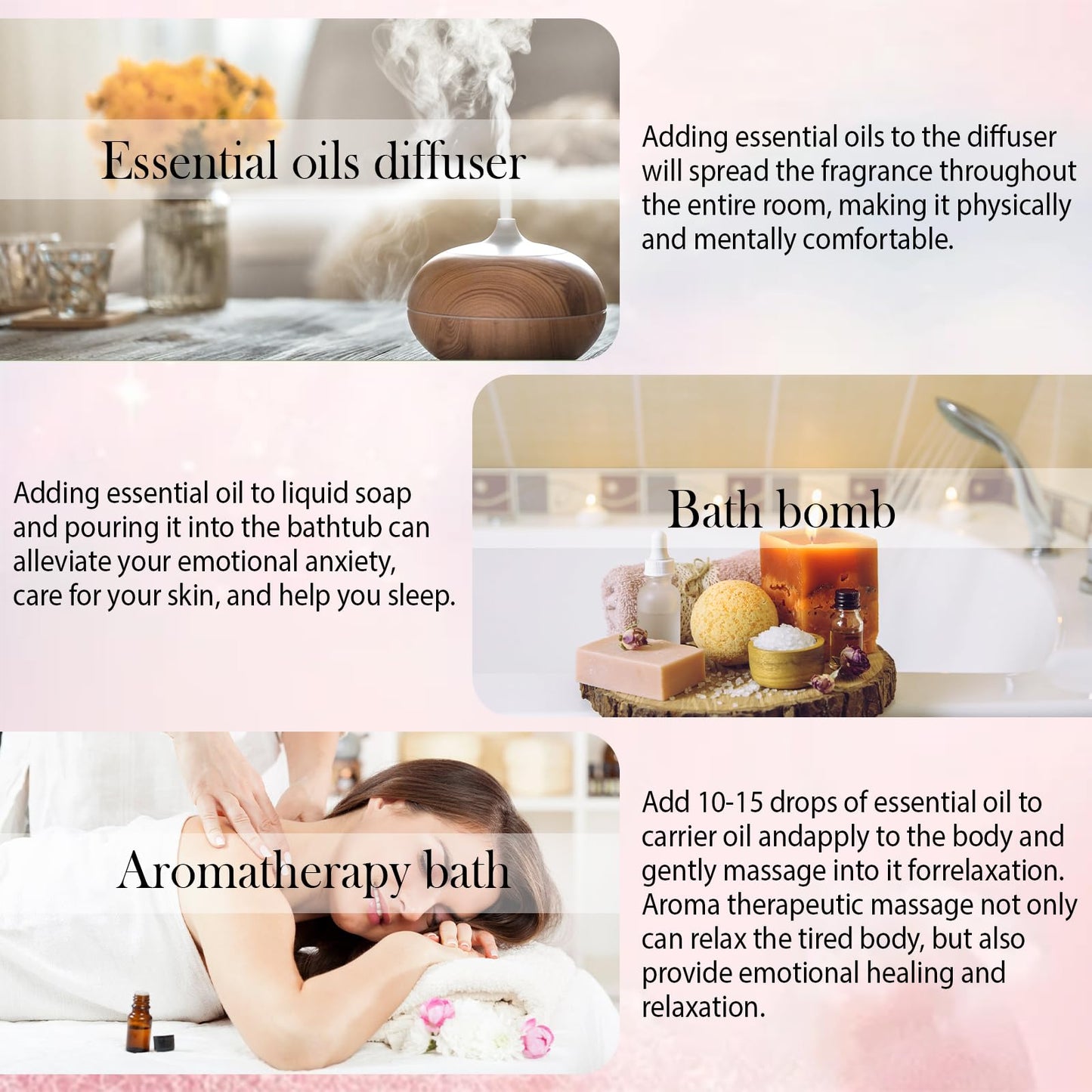 BlissfulBlend 8-Piece Pure Essential Oils Gift Set – Peppermint, Lavender, Eucalyptus & More