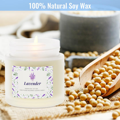 BlissfulOasis Scented Candles – 5 Pack Gift Set, Natural Soy Wax, Long-Lasting Home Fragrance