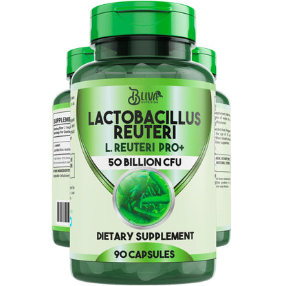 BLIVA Lactobacillus Reuteri Capsules – 50B CFU per Serving, 90 Caps