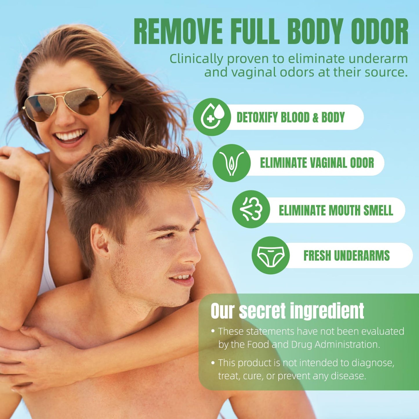 Blltzzz Body Deodorizing Supplement | Chlorophyll Capsules for Body Odor, Fresh Breath & Gut Odor Control – Vegan, Gluten Free, 60 Capsules (2)
