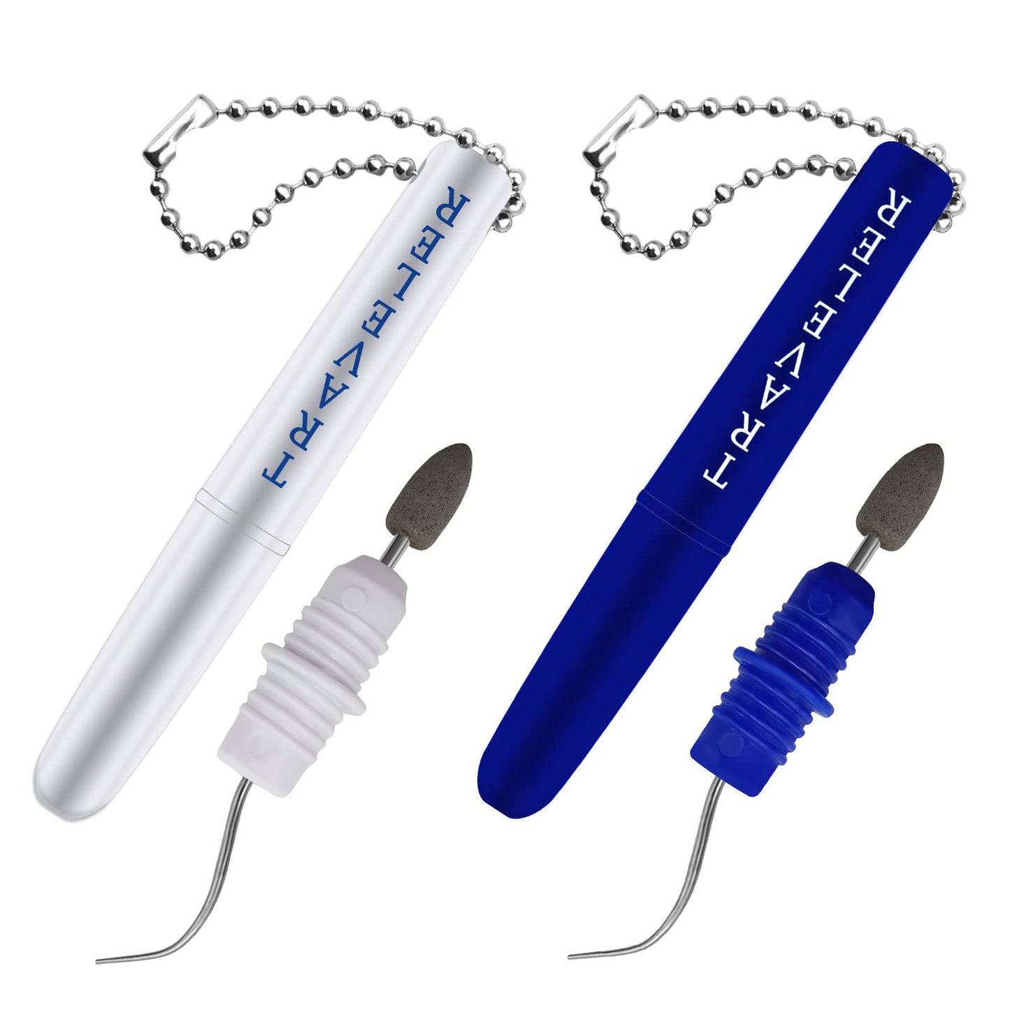 BLMHTWO 2 Pcs Metal Toothpick – Travel Dental Picks with Keychain & Stand Box