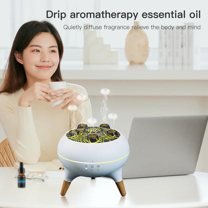 BLOIMP 250ML Jellyfish Diffuser – Ultrasonic Aromatherapy with 7 Color Lights (White)