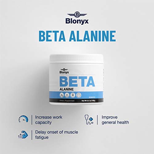 Blonyx Beta-Alanine Supplement – Enhance Muscular Endurance & Work Capacity | 6g Daily Dose