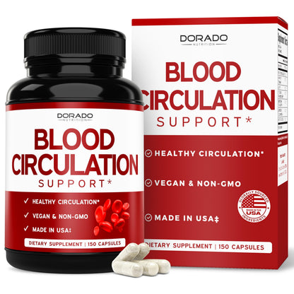 Blood Circulation Supplements with Diosmin & More – 150 Capsules | Vegan • Non-GMO • USA Made