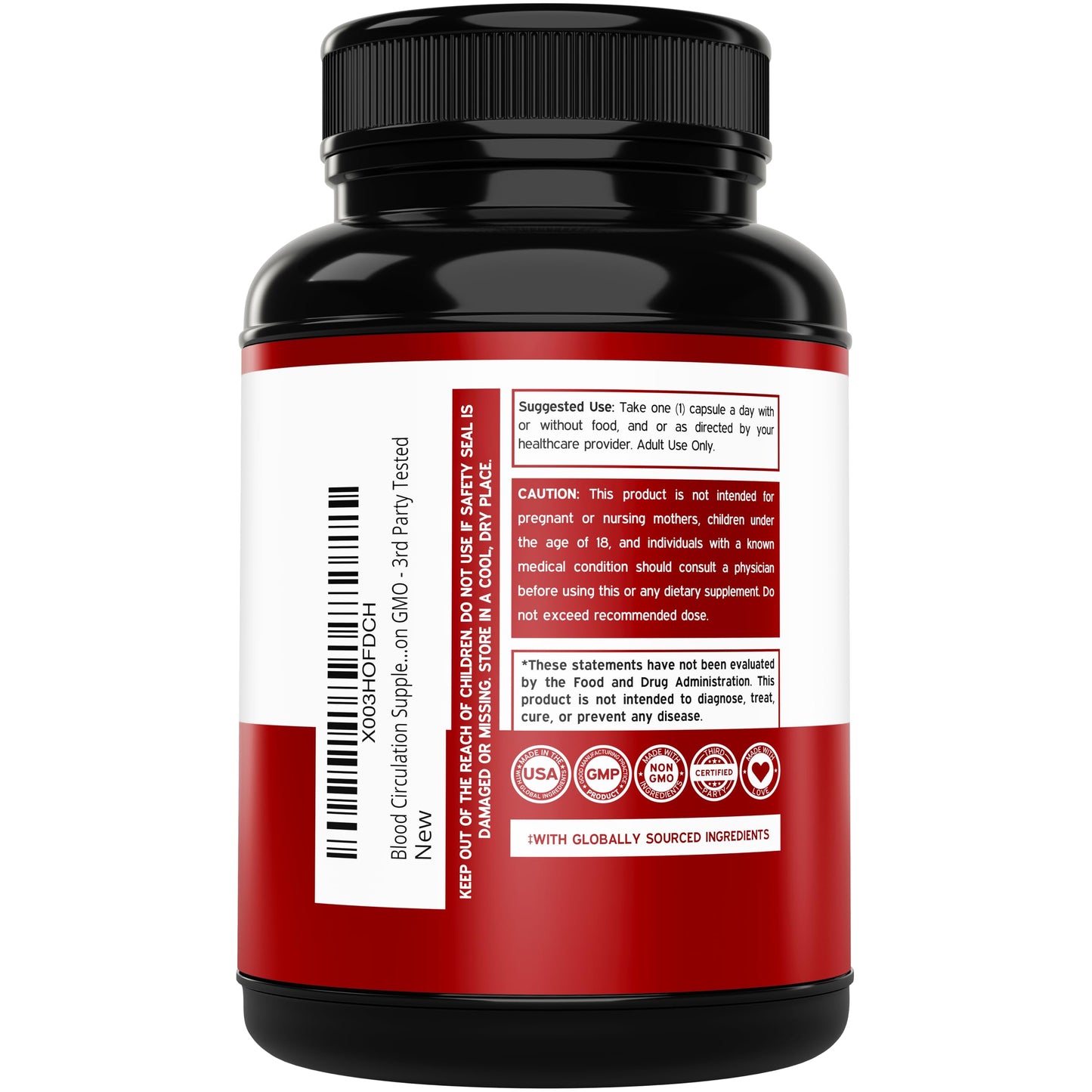 Blood Circulation Supplements with Diosmin & More – 150 Capsules | Vegan • Non-GMO • USA Made