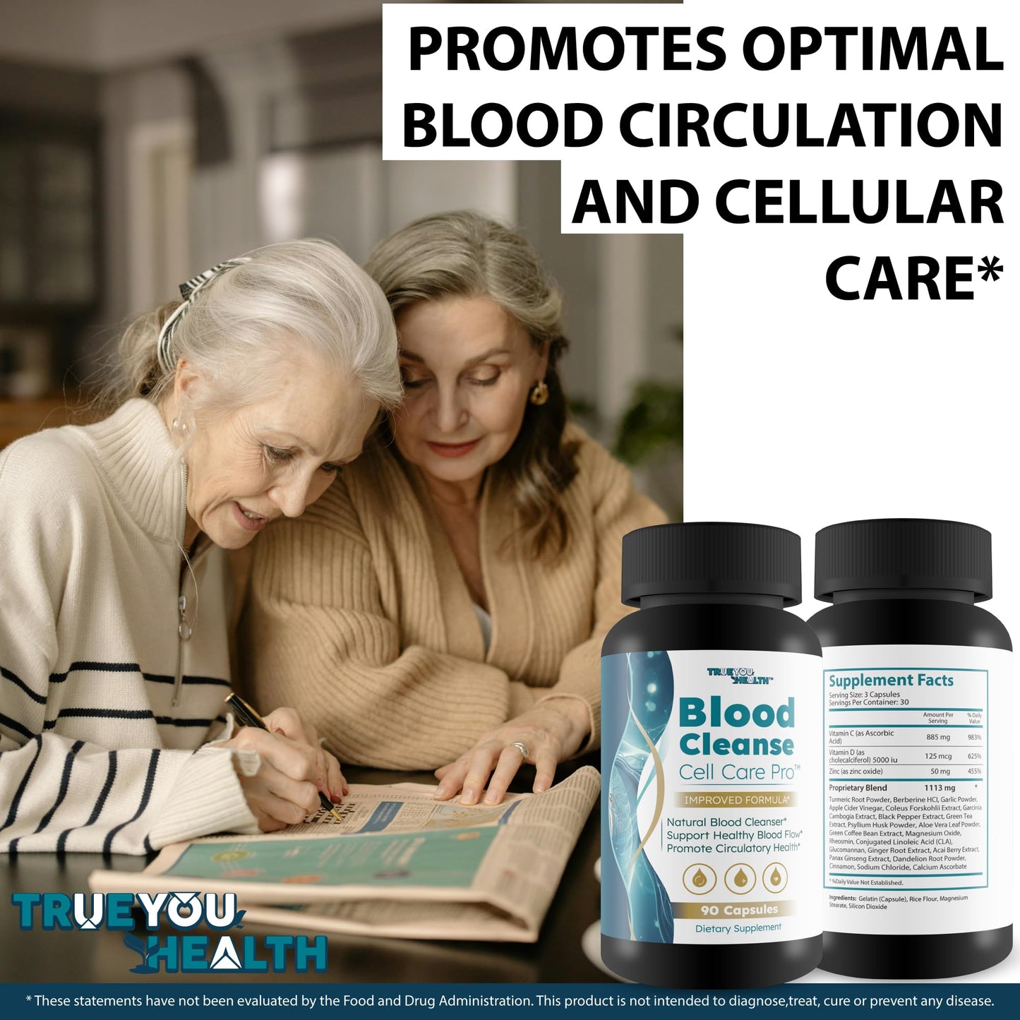 Blood Cleanse Cell Care Pro - Improved Formula | Best Blood Detox & Sugar Balance
